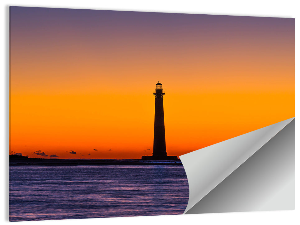 Lighthouse Sunset Wall Art