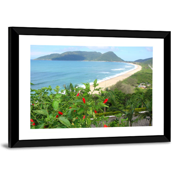 Armacao Beach Scene Wall Art as a framed print