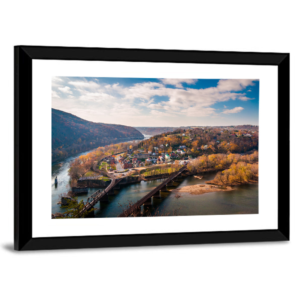 Maryland Heights Over Harpers Ferry Wall Art