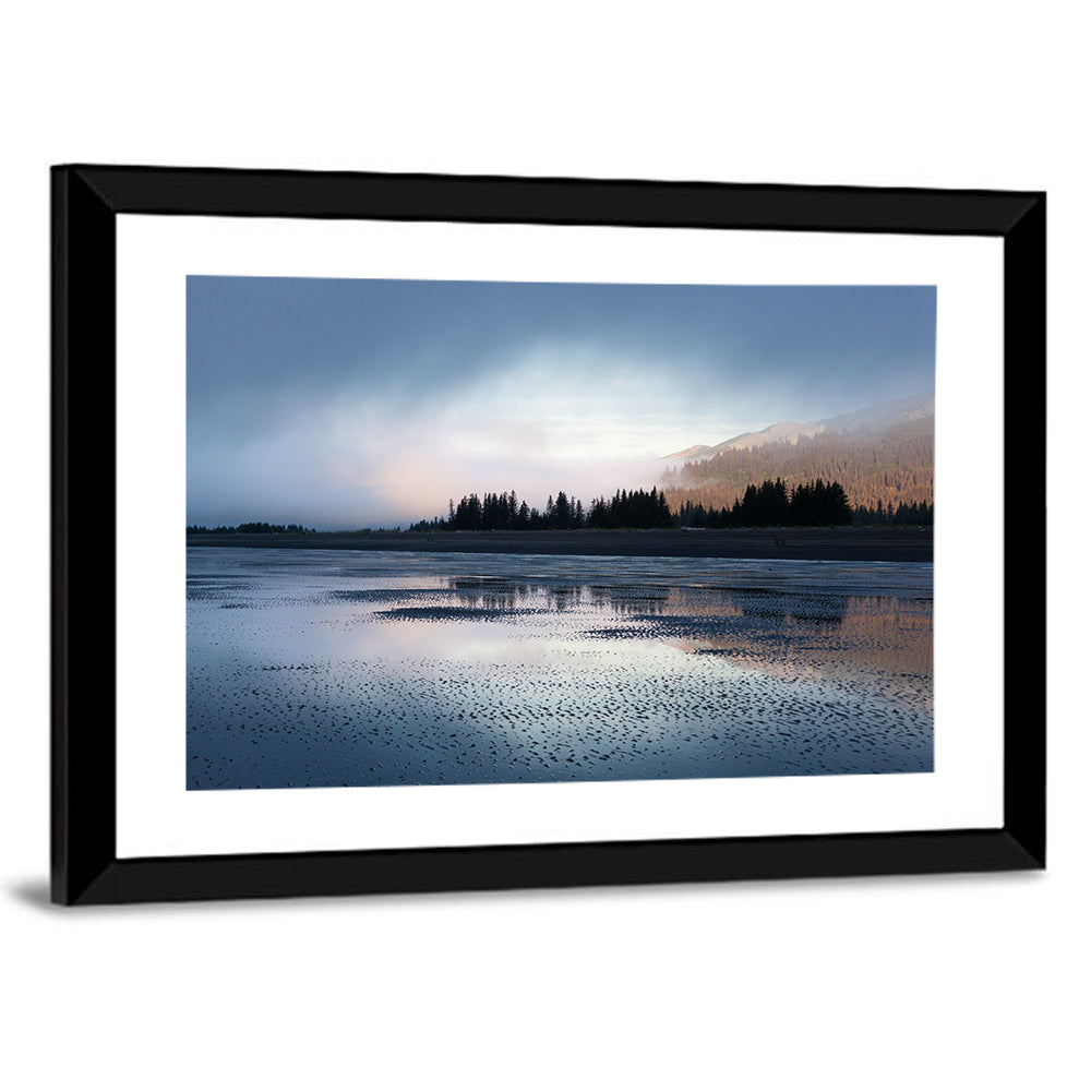 Lake Clark Foggy Shoreline Wall Art