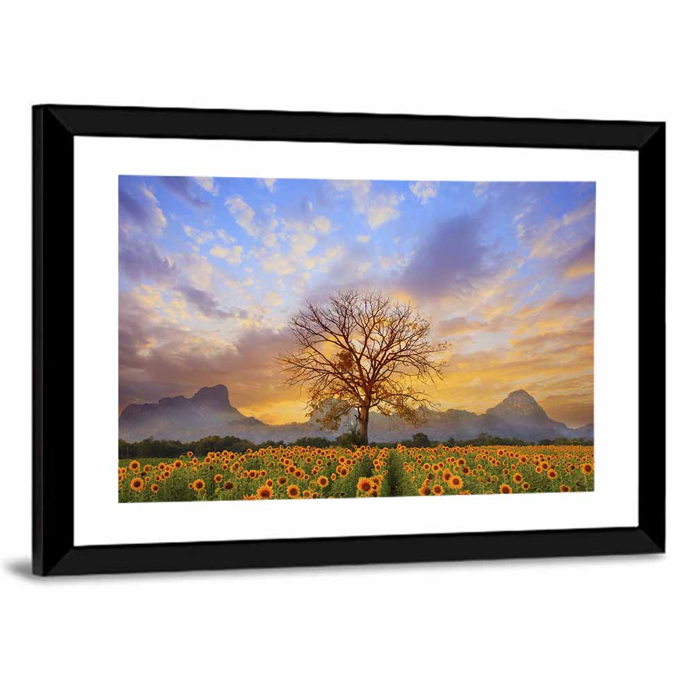 Sun Flowers Field Wall Art