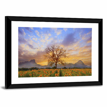 Sun Flowers Field Wall Art