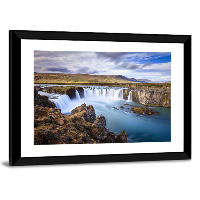 Goðafoss Waterfall, Iceland Wall Art as a framed print