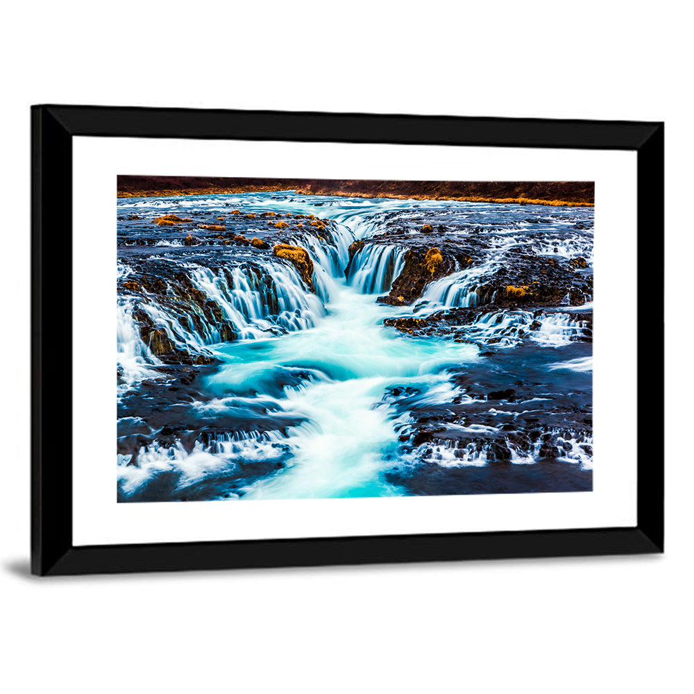 Bruarfoss Multi Tier Waterfall Wall Art