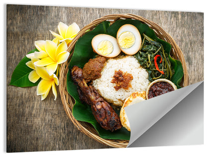 Nasi Campur Dish Wall Art
