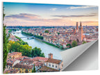 Verona Riverbend at Golden Hour Wall Art