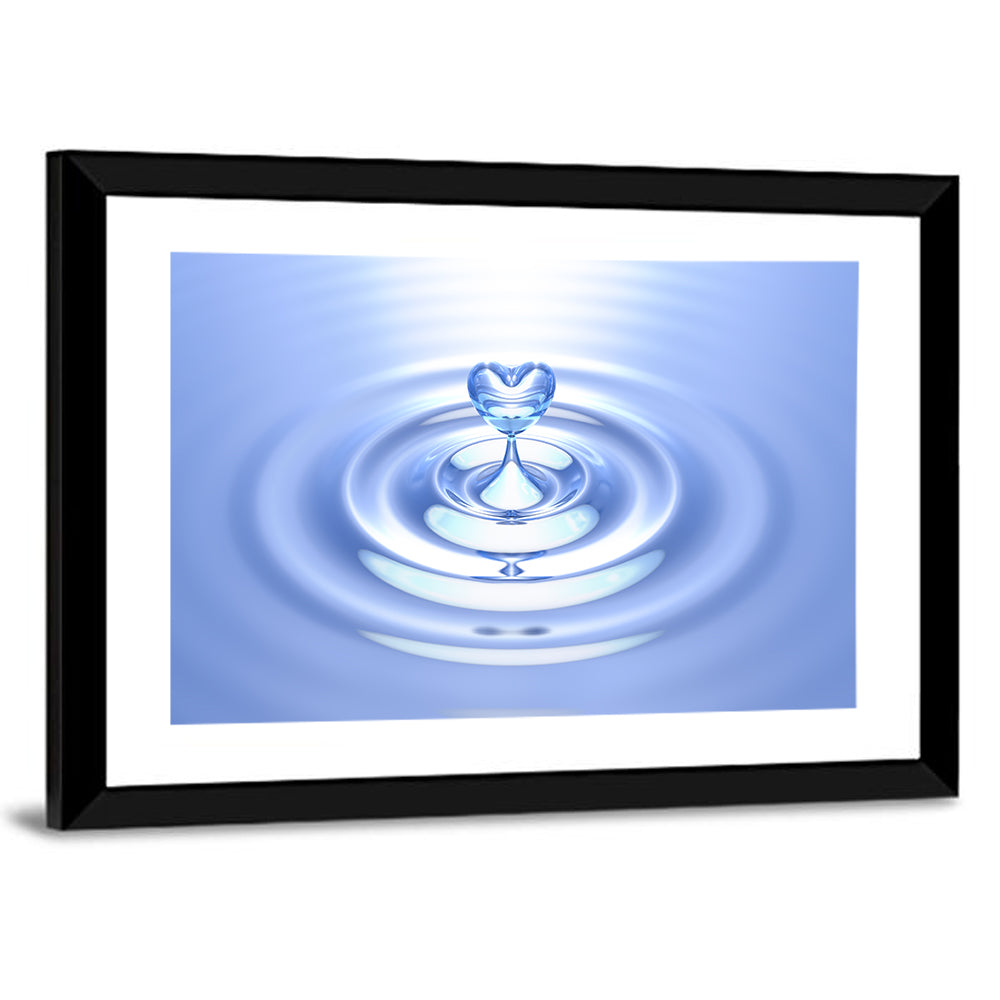 Heart-shaped Water Droplet Wall Art