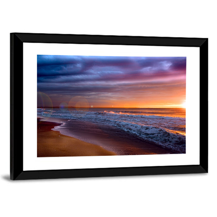Bulgarian Black Sea Sunrise Wall Art as a framed print