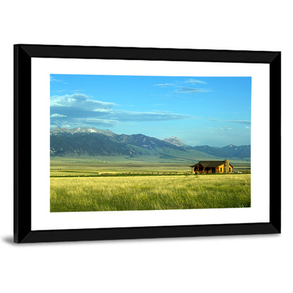 Montana Mountains Ranch Wall Art