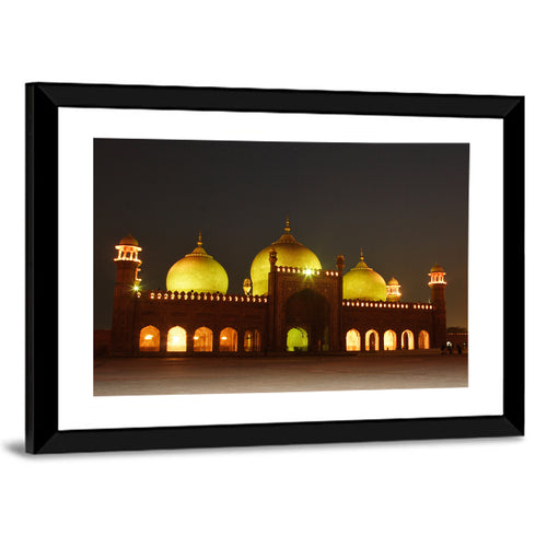Badshahi Mosque at Night Wall Art