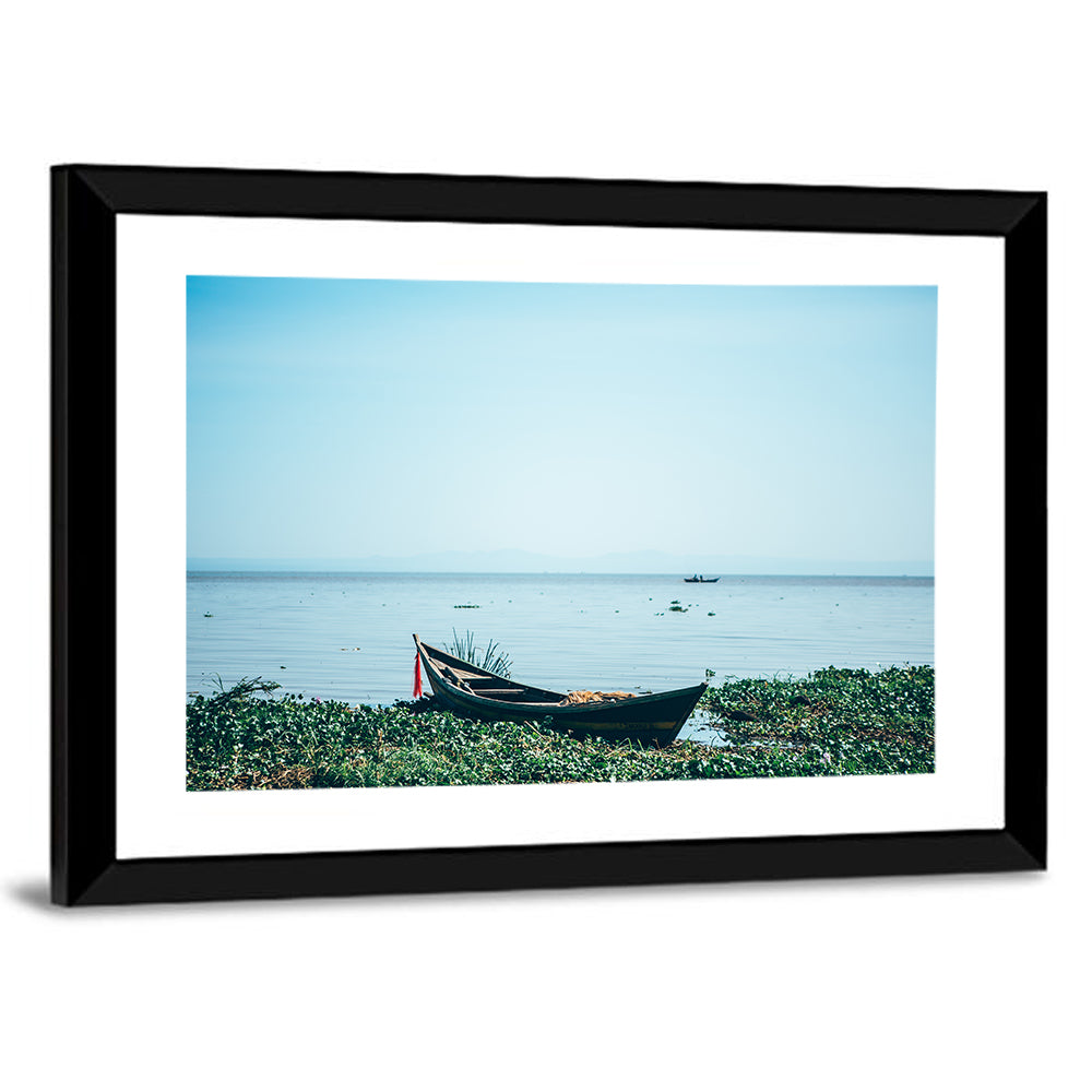 Red Ribbon Boat on Lake Victoria Wall Art