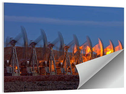 Oil Pump Jack Wall Art