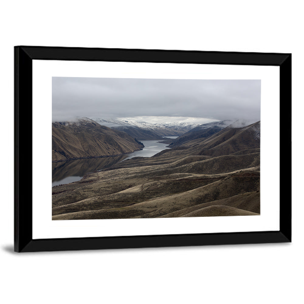 Snow-dusted Snake River Canyon Wall Art