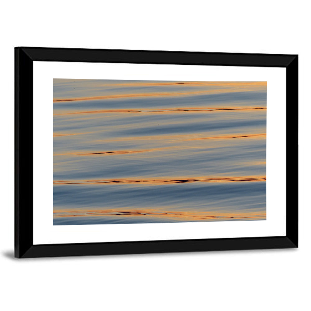 Sunset Ripples Abstract Wall Art