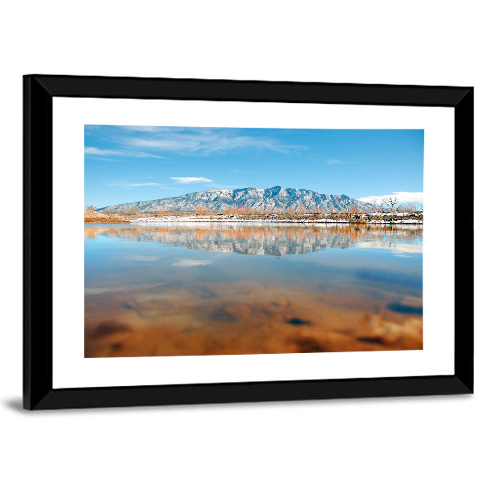 Rio Grande at Sandia Mountains Wall Art