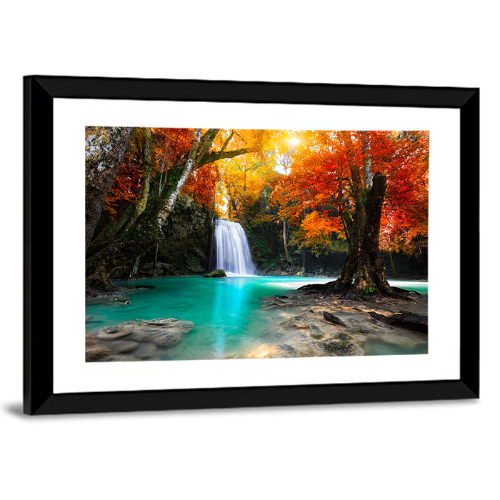 Erawan Waterfall, Kanchanaburi Wall Art as a framed print
