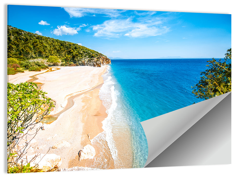 Mylopotamos Turquoise Beach Wall Art