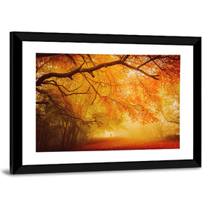 Autumn Forest Pathway Wall Art