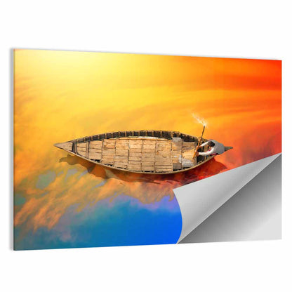 Old Wooden Boat Wall Art