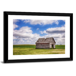 Old Shed in Farm Field Wall Art