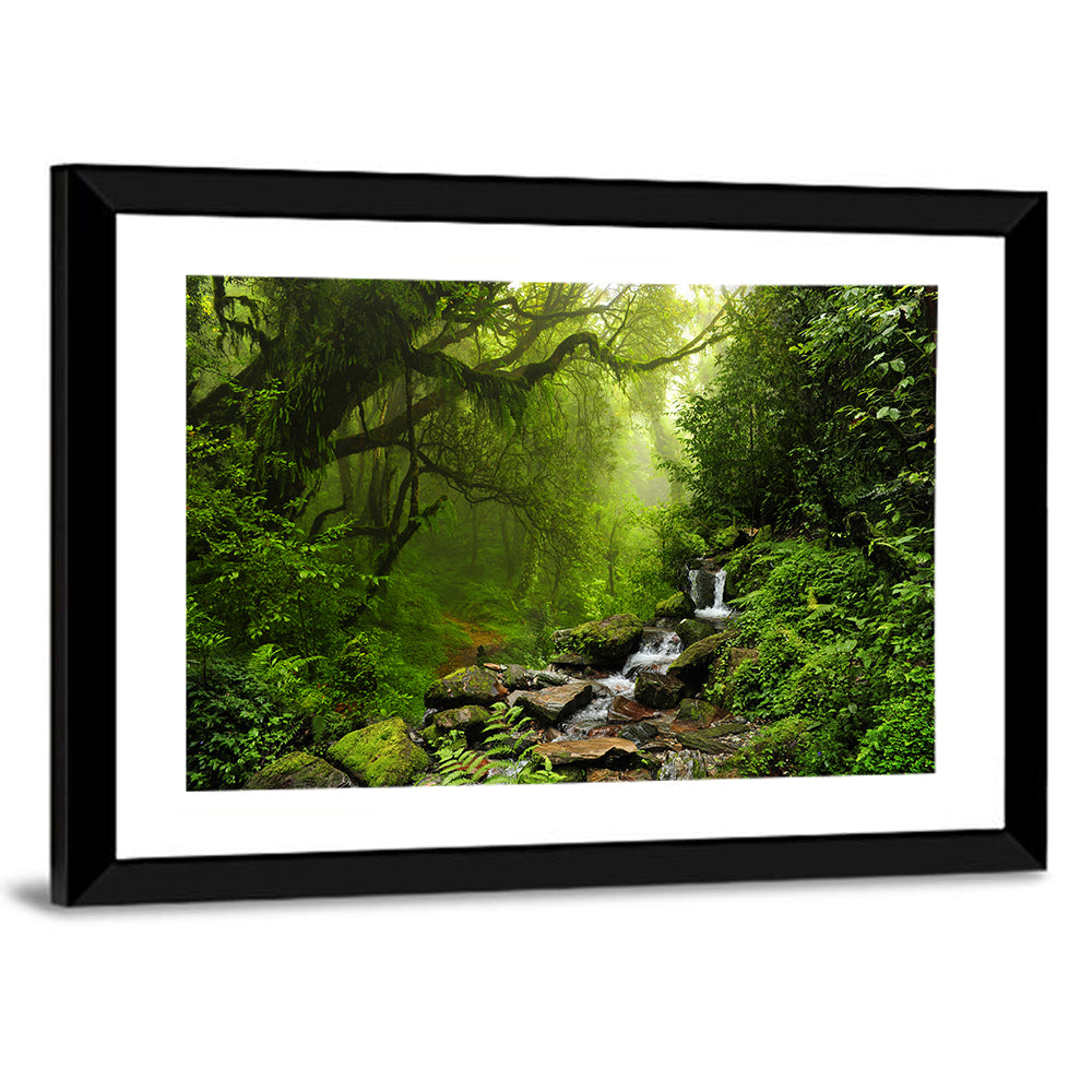 Annapurna Jungle Stream Wall Art