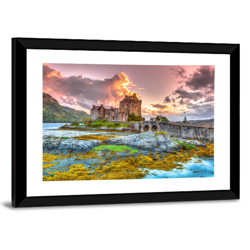Eilean Donan Castle at Sunset Wall Art