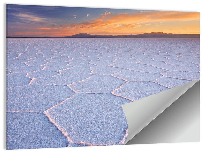 Salar De Uyuni Sunrise Wall Art as a poster print