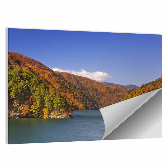 Autumn at Azusa Lake Wall Art as a poster print