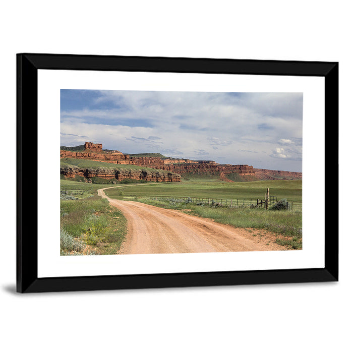 Kaycee Red Cliffs Wall Art as a framed print