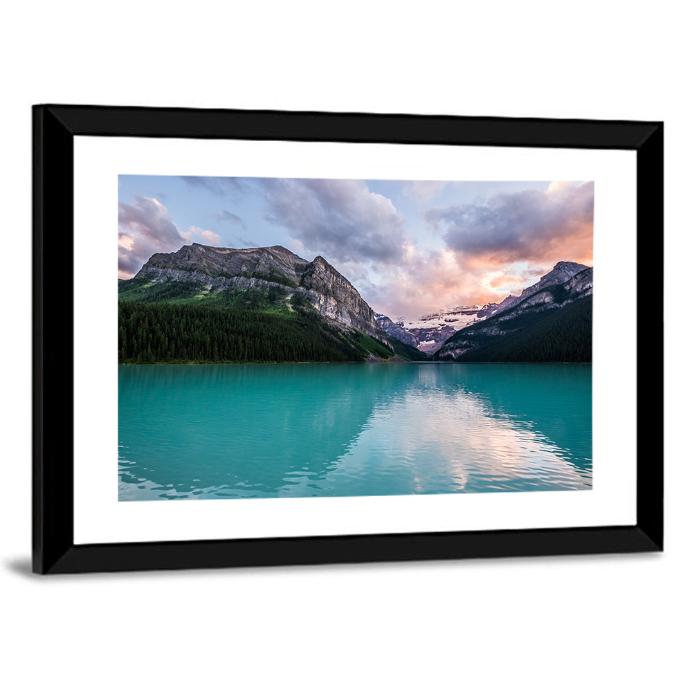 Turquoise Sunset at Lake Louise Wall Art