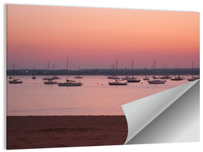 East Haven Beach Sunset Wall Art as a poster print