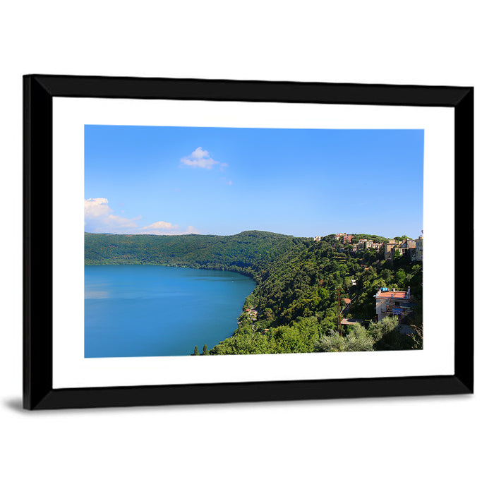 Lake Albano, Castel Gandolfo Wall Art as a framed print