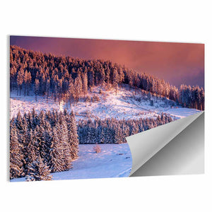 Idyllic Mountains Sunset Wall Art