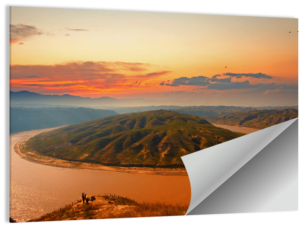 Yellow River Qianshan Bend Wall Art