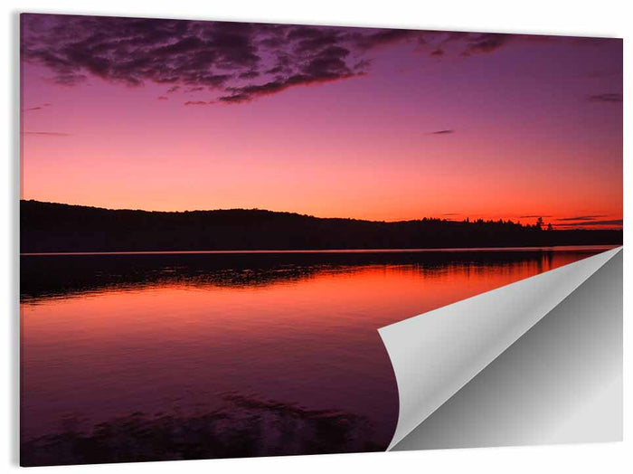 Sunset Over Algonquin Lake Wall Art as a poster print