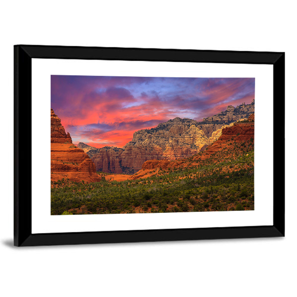 Sedona Red Rocks Sunrise Wall Art