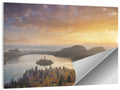 Autumn Morning at Lake Bled Wall Art