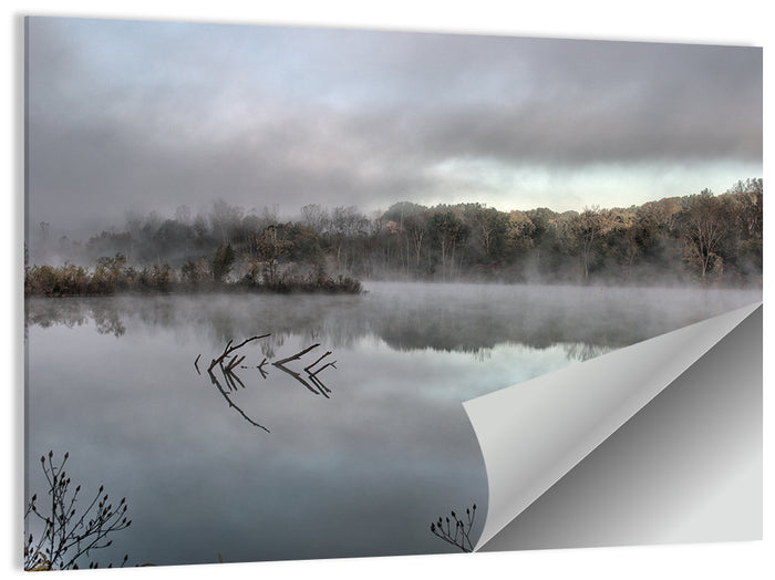 Millennium Park Lake Reflection Wall Art as a poster print