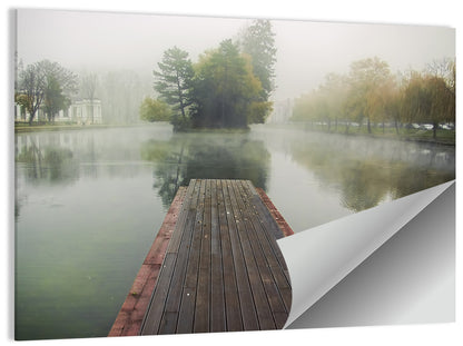 Foggy Lake Wall Art