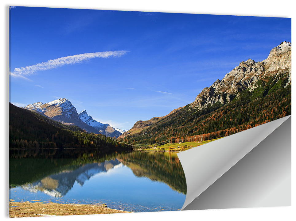 Mountain Lake Switzerland Wall Art