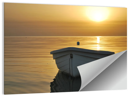 Boat In Sea Wall Art
