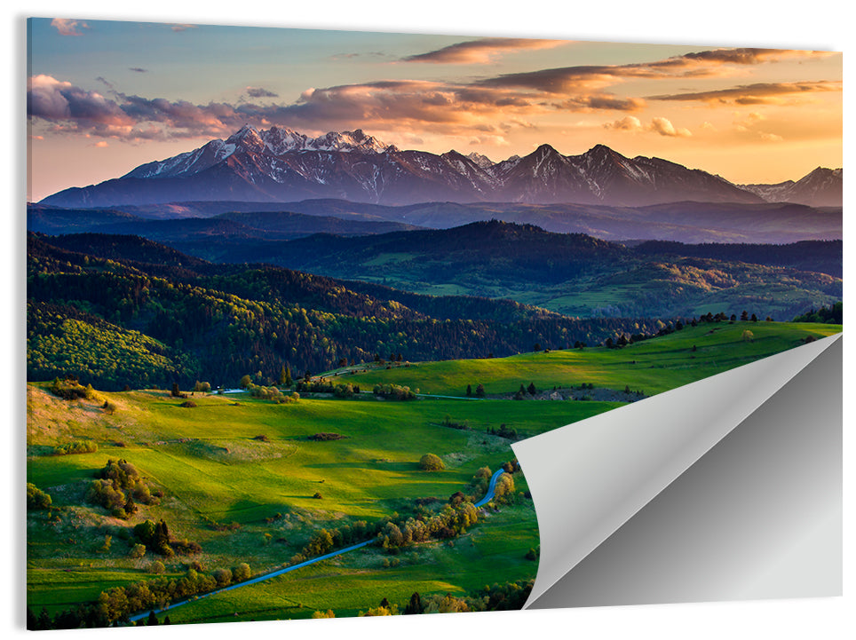 Tatras Golden Hour Vista Wall Art