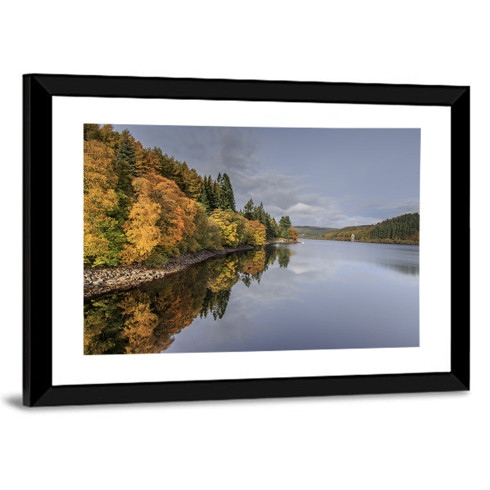 Autumn at Lake Vyrnwy Wall Art
