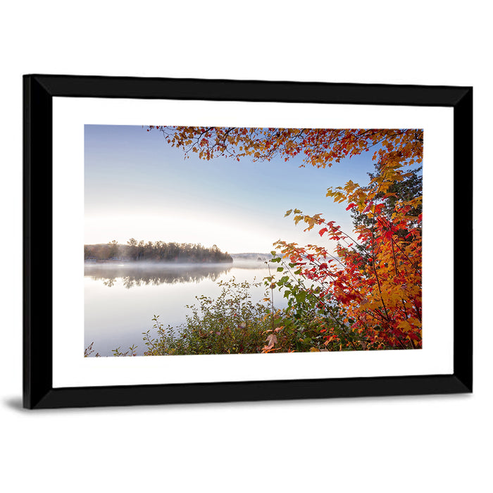 Algonquin Morning Mist Wall Art as a framed print