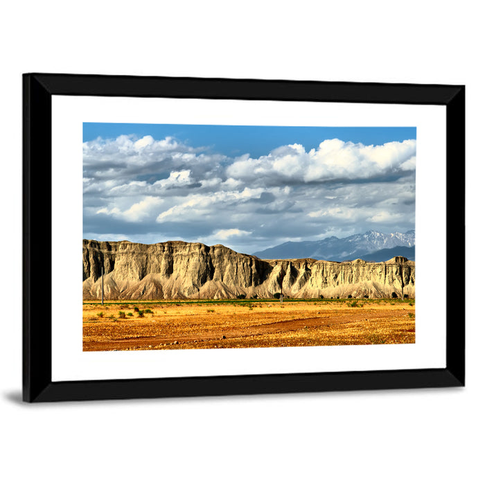 Snake Mountain Ridge Cliffs Wall Art as a framed print