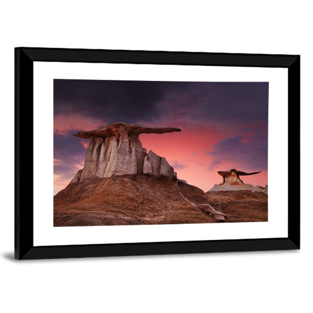 Wings Formation, Bisti Hoodoos Wall Art