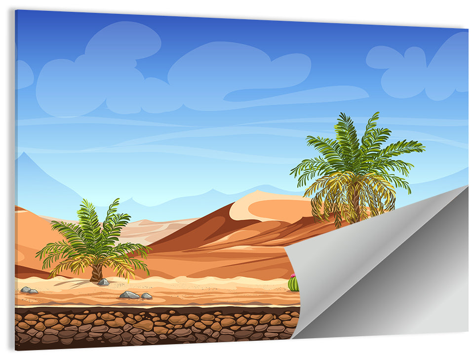 Digital Desertscape Wall Art