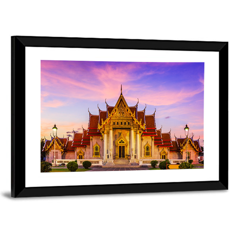 Wat Benchamabophit at Dusk Wall Art