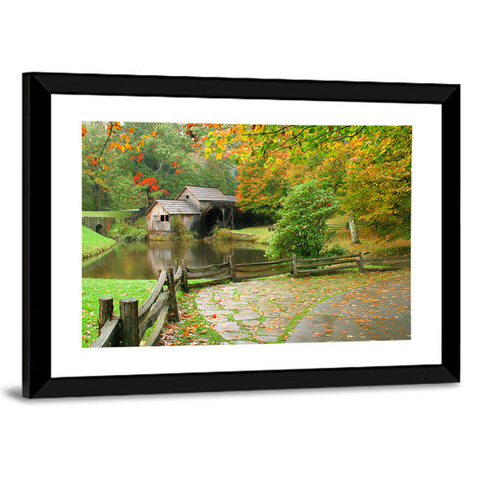 Mabrys Mill Wall Art as a framed print
