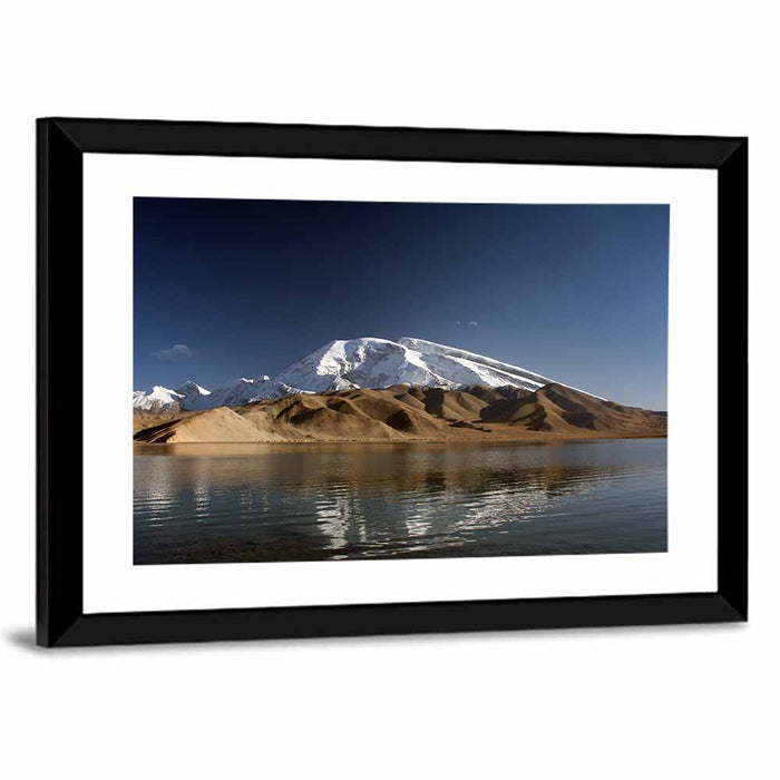 Karakul Lake Reflection Wall Art as a framed print